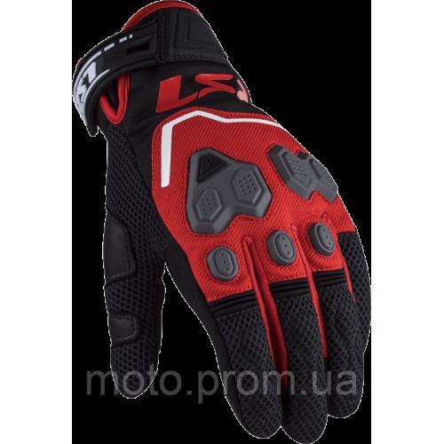 Моторукавички LS2 Vega Man Gloves Black Red (M)