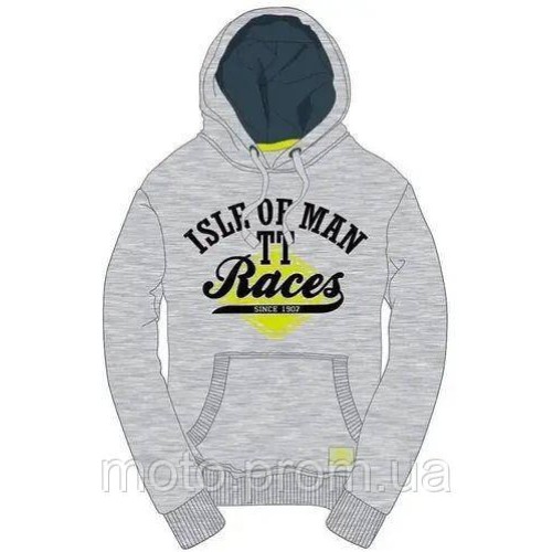 Кофта IOMTT Heather Grey Lime Diamond Hoodie (S)