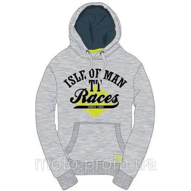 Кофта IOMTT Heather Grey Lime Diamond Hoodie (S)