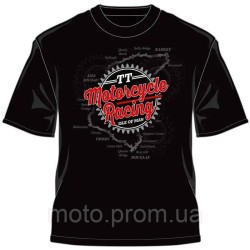 Футболка IOMTT Motorcycle Racing Map Retro T-Shirt Black (S) Футболка IOMTT Motorcycle Racing Map Retro T-Shirt Black (S)