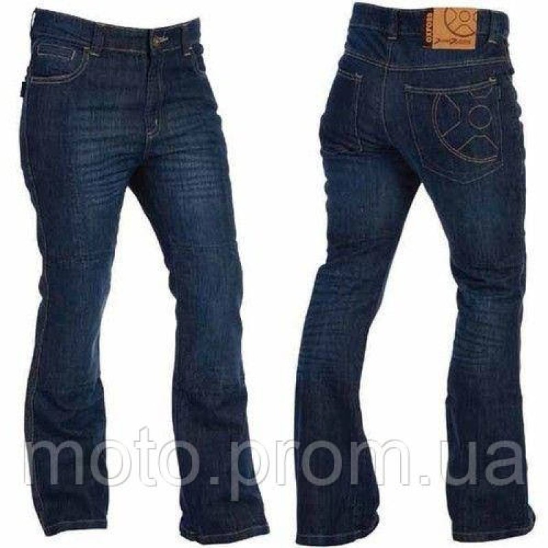 Мото джинси жіночі Oxford Ladies SS2 Jeans Blue (10, Короткі)