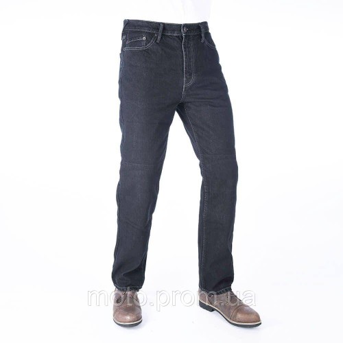 Мотоджинси Oxford Jean Straight MS Black (30, Довгі)