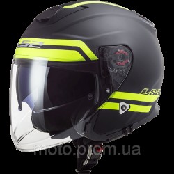 Мотошолом LS2 OF521 Infinity Hyper Matt Titanium Hi-Vis Yellow (S) Мотошолом LS2 OF521 Infinity Hyper Matt Titanium Hi-Vis Yellow (S)