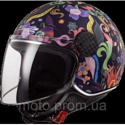 Мотошолом LS2 OF558 Sphere Lux Bloom Blue Pink (XS)