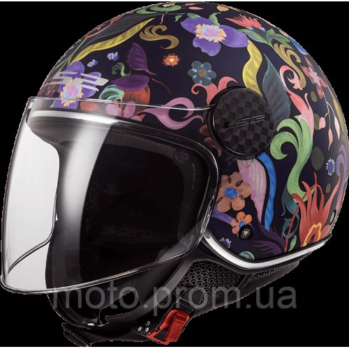 Мотошолом LS2 OF558 Sphere Lux Bloom Blue Pink (XS)