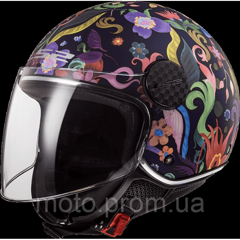 Мотошолом LS2 OF558 Sphere Lux Bloom Blue Pink (XS)