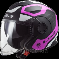 Мотошолом LS2 OF570 Verso Marker Matt Black Violet (XS) Мотошолом LS2 OF570 Verso Marker Matt Black Violet (XS)
