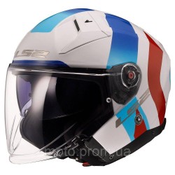 Мотошолом LS2 OF603 Infinity 2 Special Gloss White Blue (S)