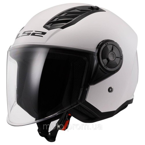 Мотошолом LS2 OF616 Airflow 2 Solid Gloss White (L)