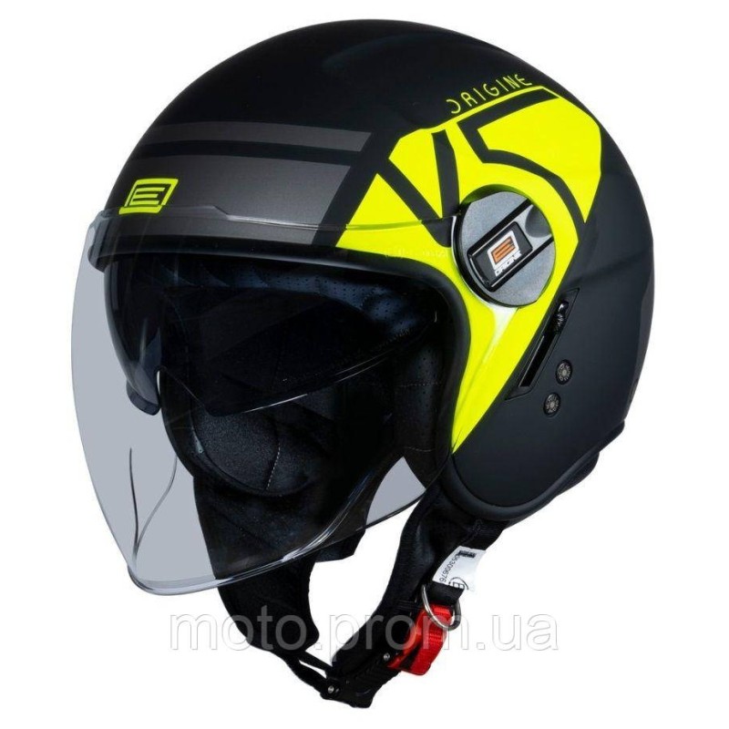 Мотошолом Origine Alpha V5 Fluo Yellow Black Matt (S)