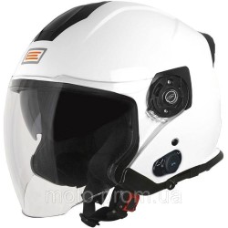 Мотошолом Origine Palio 2.0 + Bluetooth Solid White Gloss (L)