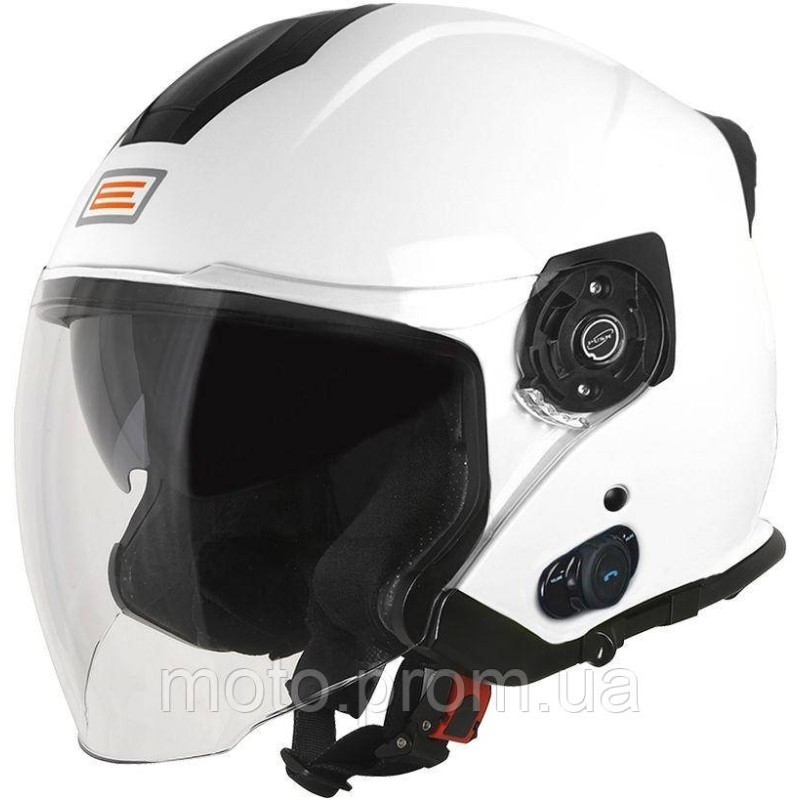Мотошолом Origine Palio 2.0 + Bluetooth Solid White Gloss (L)