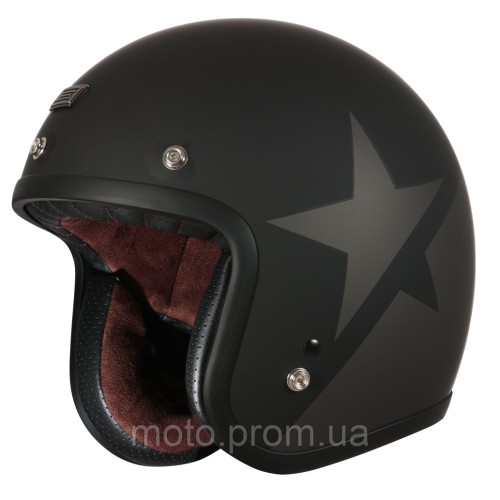 Мотошолом Origine Primo Star Titanium - Black Matt (M)