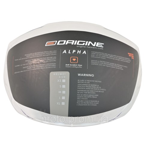 Візор Origine Alpha Clear Visor