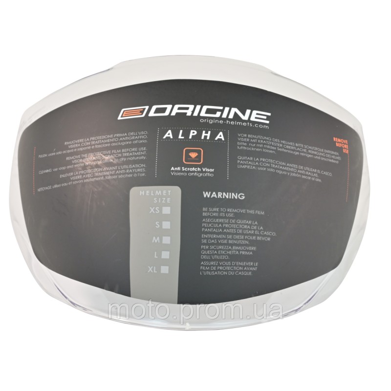 Візор Origine Alpha Clear Visor