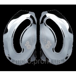 Бічні пластини для мотошолома LS2 FF900 PLATE RATCHET CHROME BLACK Бічні пластини для мотошолома LS2 FF900 PLATE RATCHET CHROME BLACK