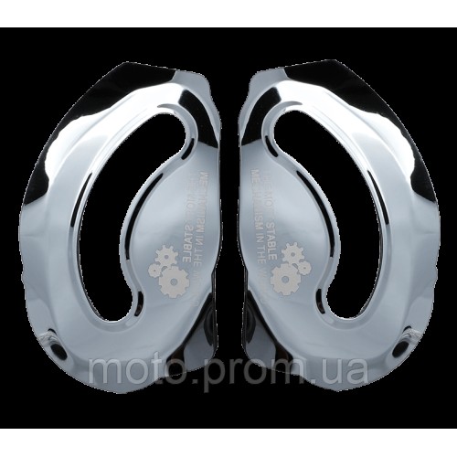 Бічні пластини для мотошолома LS2 FF900 PLATE RATCHET CHROME BLACK