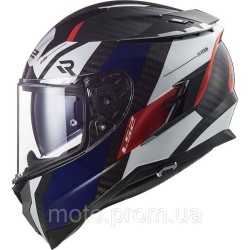 Мотошолом LS2 FF327 Challenger CT2 Alloy White Blue Red (L)