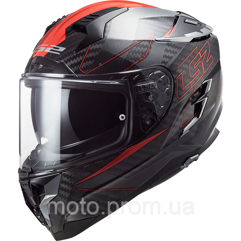 Мотошолом LS2 FF327 Challenger CT2 Fold Gloss Red (M)