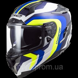 Мотошолом LS2 FF327 Challenger Galactic White Yelllow Blue (XXL) Мотошолом LS2 FF327 Challenger Galactic White Yelllow Blue (XXL)