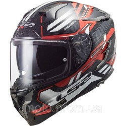 Мотошолом LS2 FF327 Challenger Spin Black Red White (M)