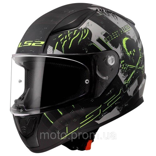 Мотошолом LS2 FF353 Rapid 2 Pirates Matt Titanium (XL)