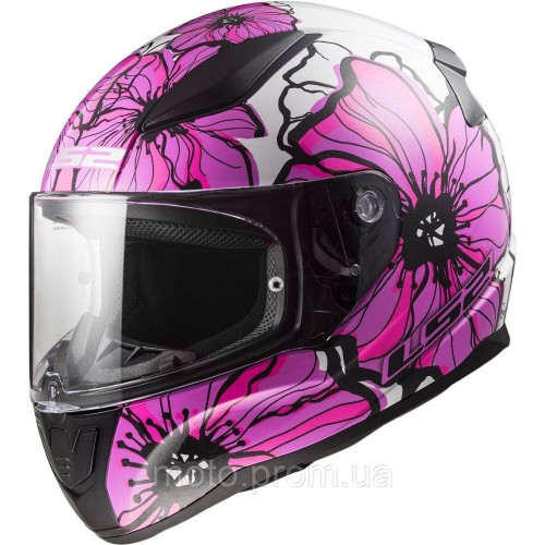 Мотошолом LS2 FF353 Rapid 2 Poppies Pink (XS)