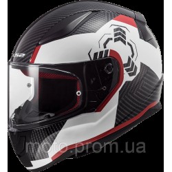 Мотошолом LS2 FF353 Rapid Ghost White Black Red (XL) Мотошолом LS2 FF353 Rapid Ghost White Black Red (XL)