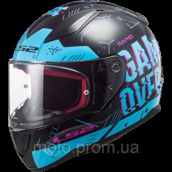 Мотошолом LS2 FF353 Rapid Player Black Sky Blue (L) Мотошолом LS2 FF353 Rapid Player Black Sky Blue (L)