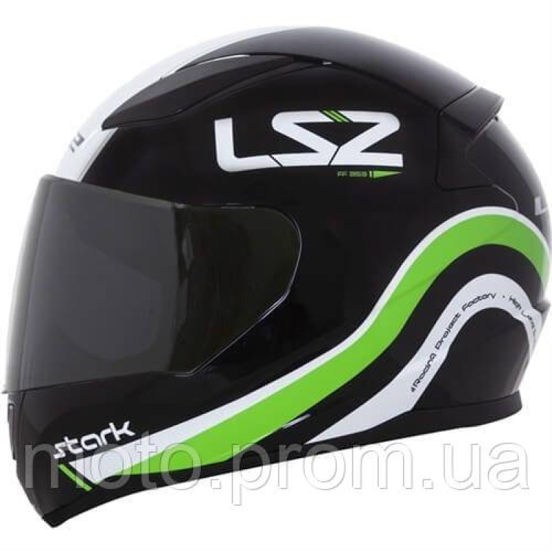 Мотошолом LS2 FF353 Rapid Stark Black Green White (XXL)