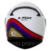 Мотошолом LS2 FF353 Rapid Stark White Red Blue Gold (XL)
