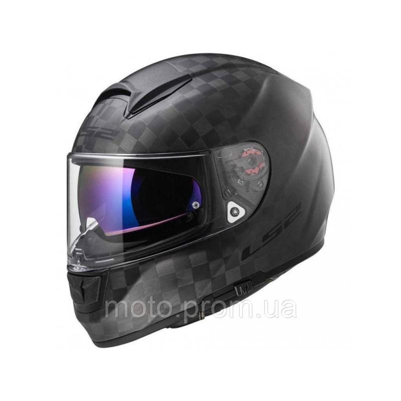Мотошолом LS2 FF397 Vector CT2 Single Mono Matt Carbon (S)