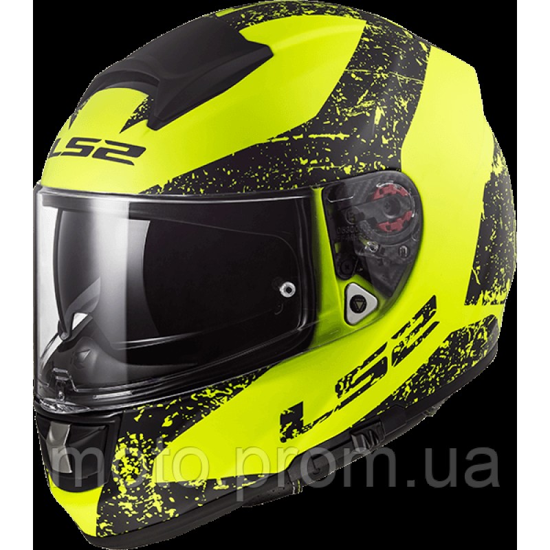 Мотошолом LS2 FF397 Vector FT2 Sign Matt Yellow Black (S)