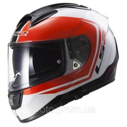 Мотошолом LS2 FF397 Vector FT2 Wake White Black Red (XL) Мотошолом LS2 FF397 Vector FT2 Wake White Black Red (XL)
