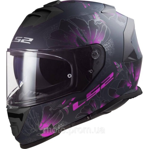 Мотошолом LS2 FF800 Storm 2 Burst Matt Black Pink (M)