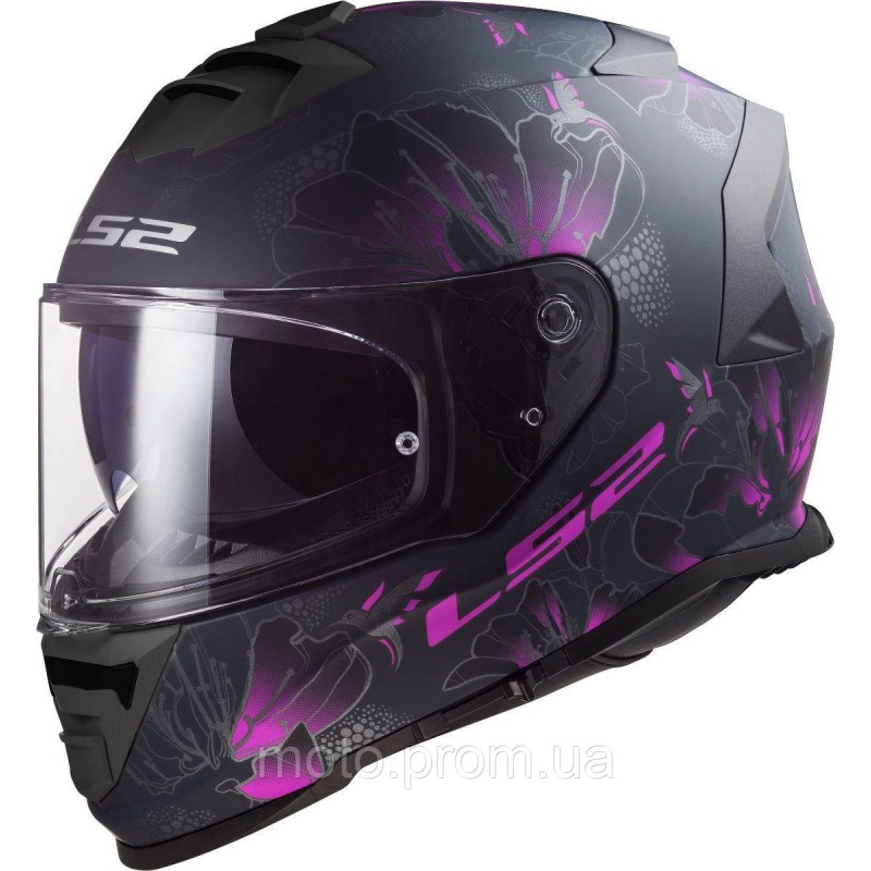 Мотошолом LS2 FF800 Storm 2 Burst Matt Black Pink (M)