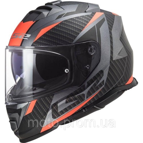 Мотошолом LS2 FF800 Storm 2 Racer Matt Titanium Orange (XL)