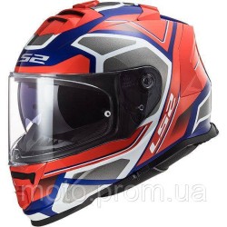 Мотошолом LS2 FF800 Storm Faster Red Blue (M)