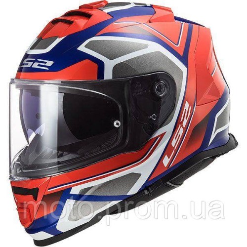 Мотошолом LS2 FF800 Storm Faster Red Blue (S)