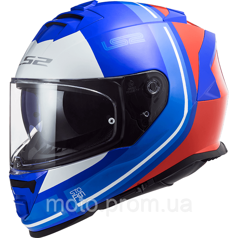 Мотошолом LS2 FF800 Storm Slant Gloss Blue Red (XL)
