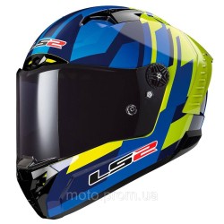 Мотошолом LS2 FF805 Thunder Carbon Gas Blue Hi-Vis Yellow (S)