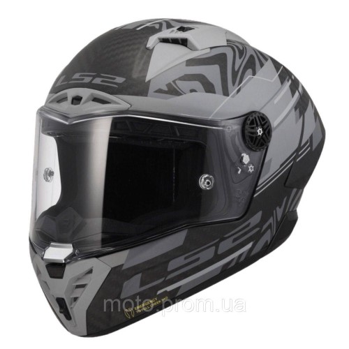 Мотошолом LS2 FF805 Thunder GP Aero Polar Matt Black (XL)