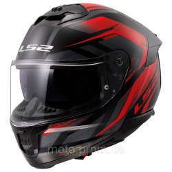 Мотошолом LS2 FF808 Stream 2 Fury Black Red (S)