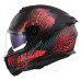 Мотошолом LS2 FF808 Stream 2 Jungle Matt Black Pink Blue (M)