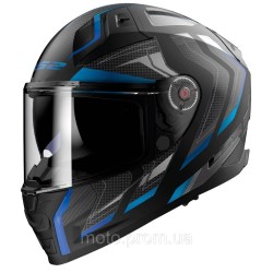 Мотошолом LS2 FF811 Vector 2 Alizer Matt Black Blue (3XL) Мотошолом LS2 FF811 Vector 2 Alizer Matt Black Blue (3XL)