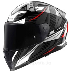 Мотошолом LS2 FF811 Vector 2 C Savage White Red Grey (L) Мотошолом LS2 FF811 Vector 2 C Savage White Red Grey (L)