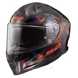 Мотошолом LS2 FF811 Vector 2 Kamo Gloss Black Blue (XL) Мотошолом LS2 FF811 Vector 2 Kamo Gloss Black Blue (XL)