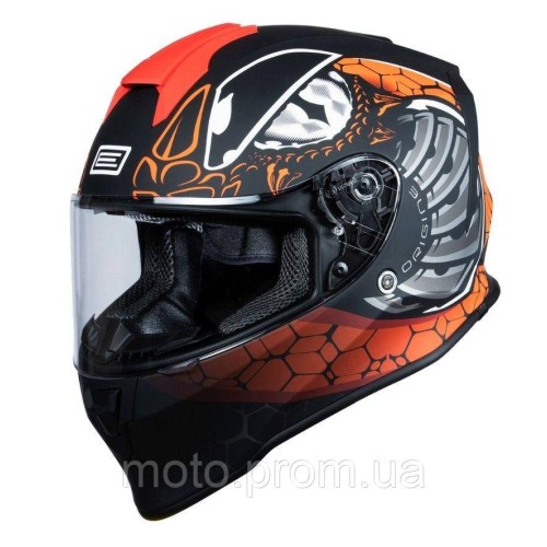 Мотошолом Origine Dinamo Fighter Fluo Red Black Matt (XL)
