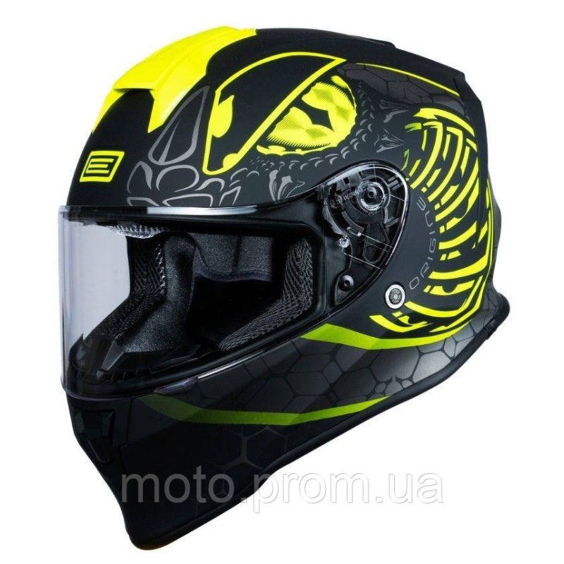 Мотошолом Origine Dinamo Fighter Fluo Yellow Black Matt (L)