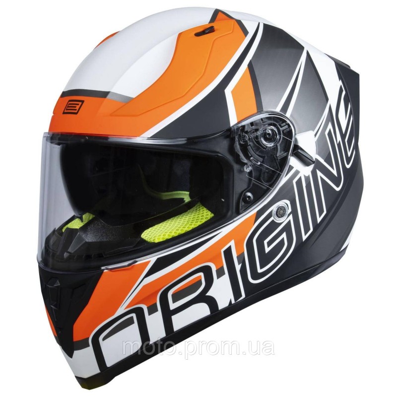 Мотошолом Origine Strada Competition Fluo Orange White Matt (S)